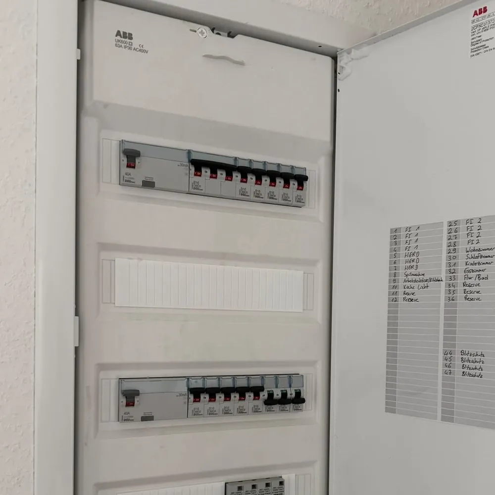 Verteilungen & Leitungswege – Beispiel aus dem Leistungsspektrum von Bero Elektroanlagen